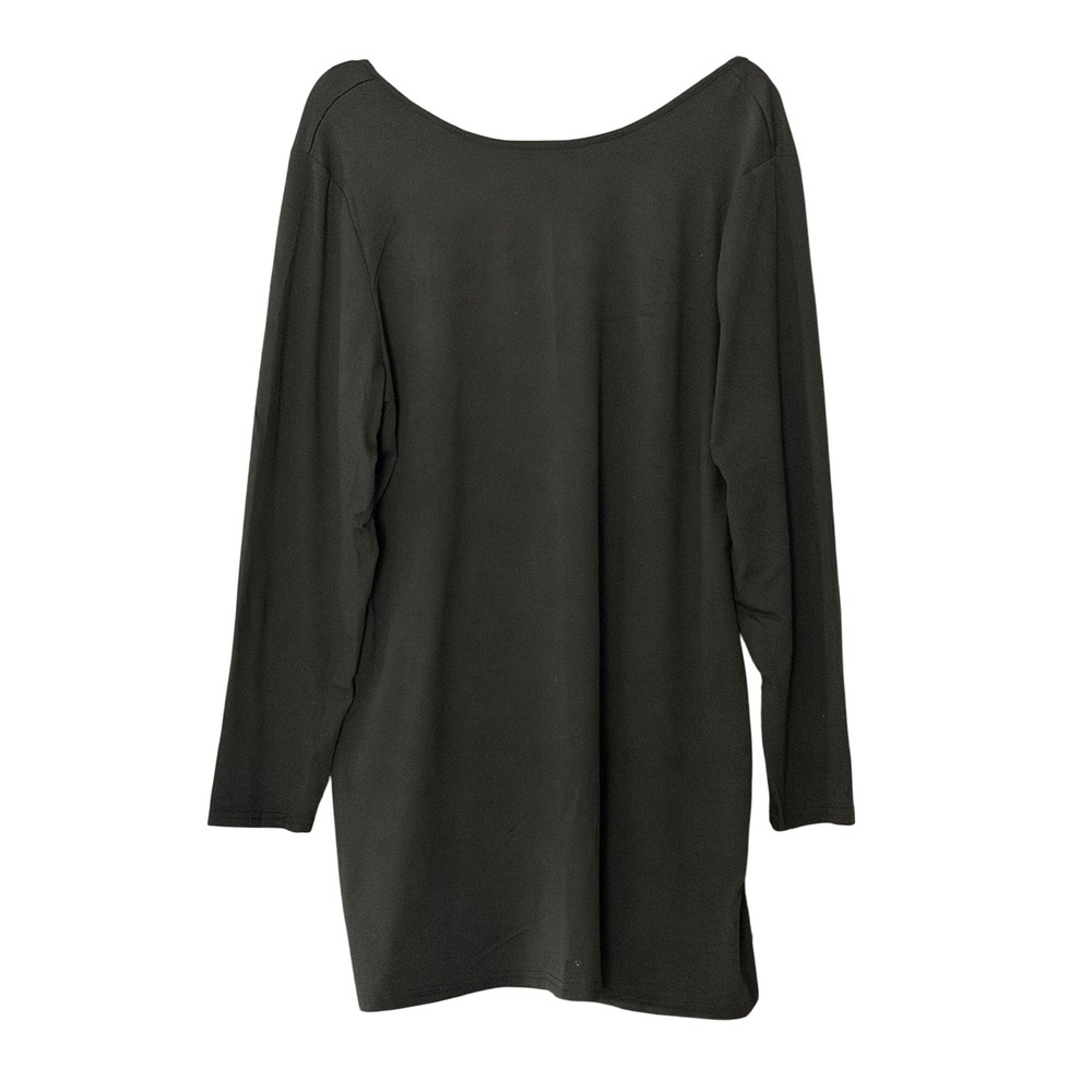 SHEIN Curve Women's 3XL Black Long Sleeve Open Back Bodycon Dress | SKU 1207